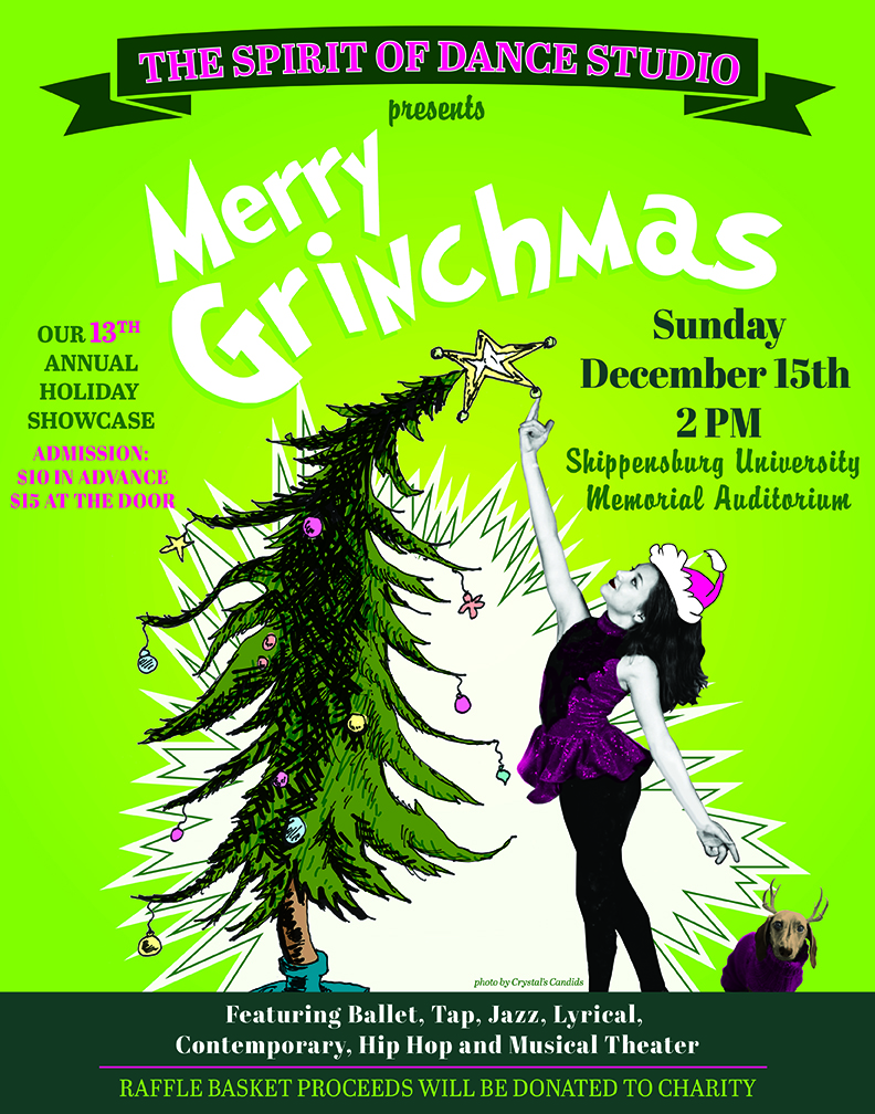 Annual Holiday Poster for a local dance studio