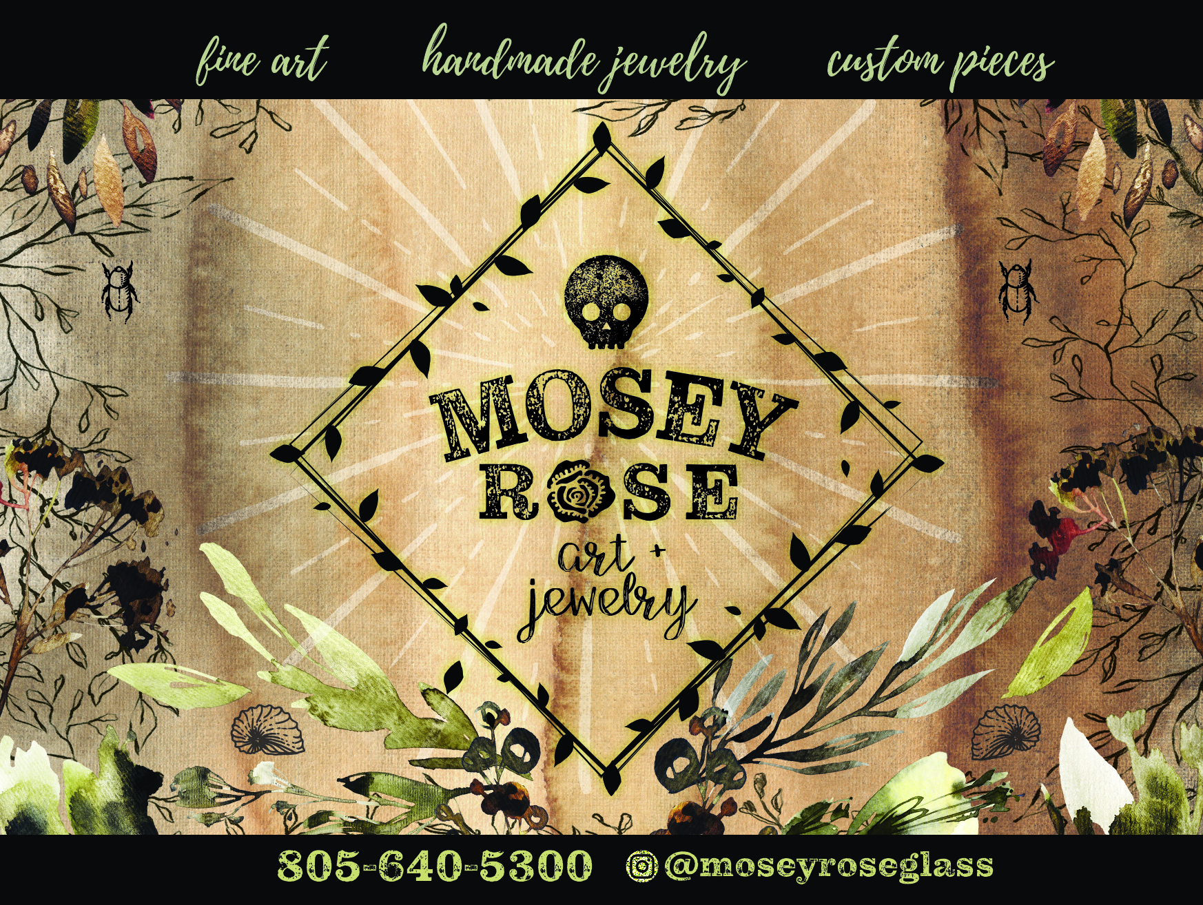 Mosey Rose yard Sign