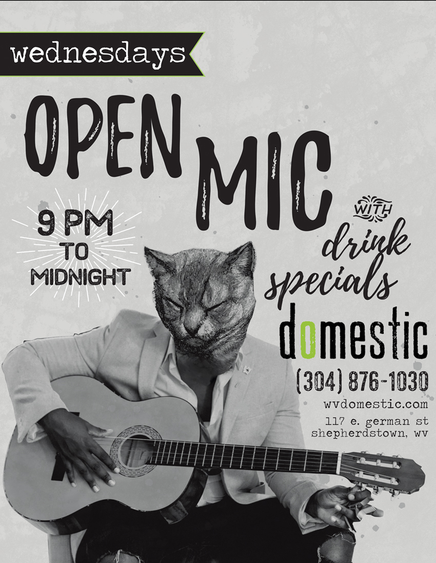 Wednesday night specials flyer for Domestic